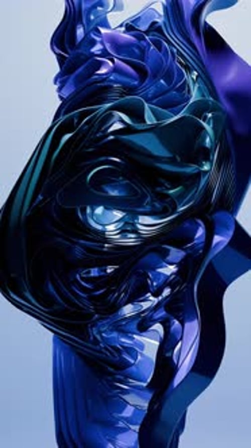 Floating Cloth 3D Abstract Animation