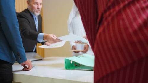 Group of multi-Ethnic businessman and businesswoman working in office.