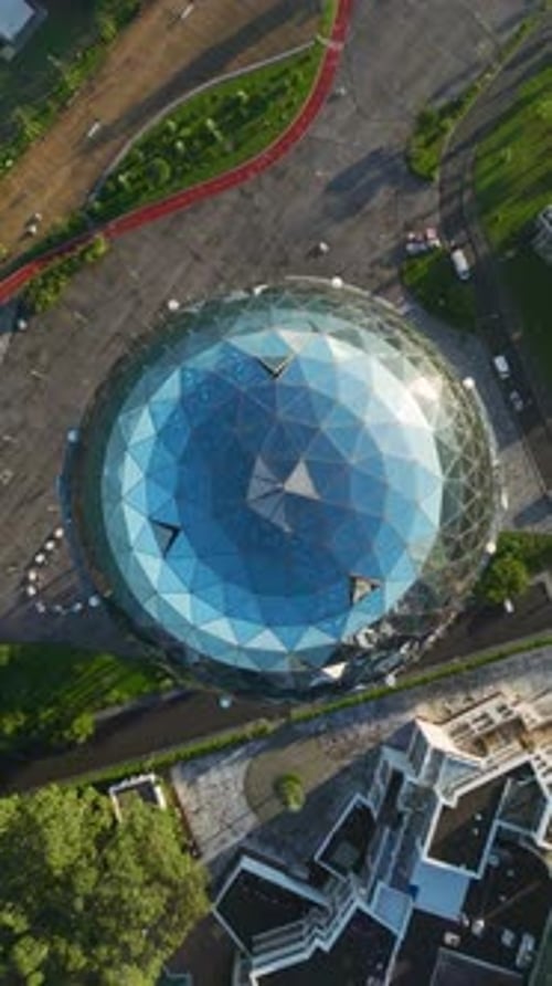 Vertical Video Alphabet Tower Stunning Batumi Cityscape