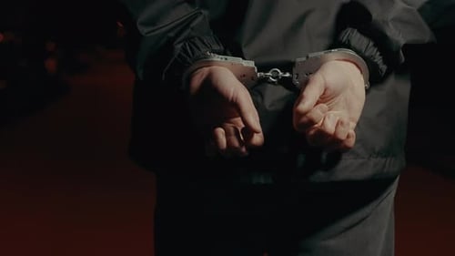Police Officer Arresting Suspect at Night, People Stock Footage ft. arrest & handcuffs - Envato