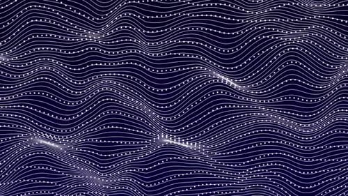Animated Abstract Wavy Lines and Dots Background