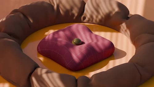 3D-Hüpfschlaufe mit Stoffball
