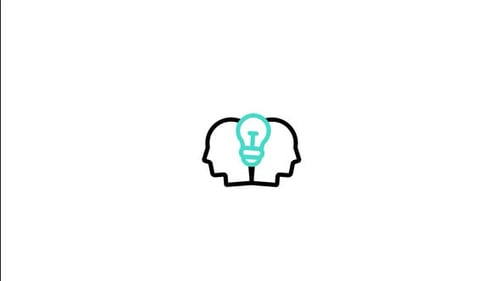 Animated Icon of Idea Generation and Collaborative Brainstorming