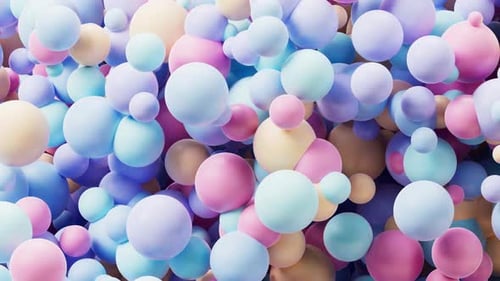 Fond abstrait de sphères de particules denses