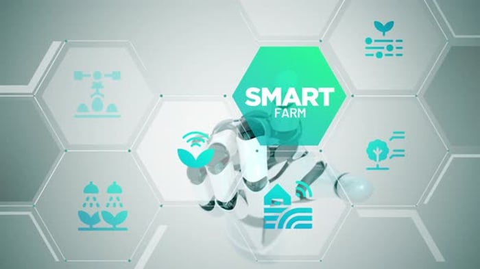 Smart Farm touch screen animation, Backgrounds Motion Graphics ft ...