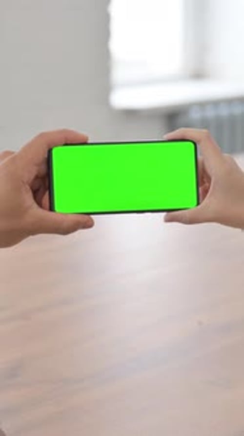 Multi Ethnic People Holding Smartphone with Chroma Key, vertical video