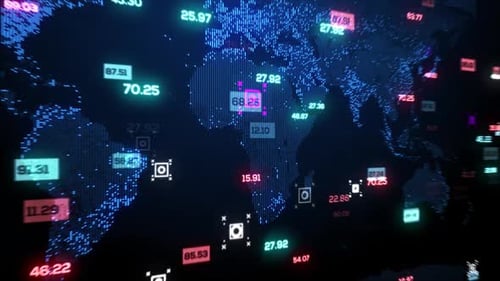 Animated Earth Background Hud