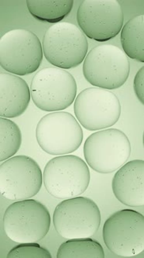 Cosmetics Green Serum Liquid Bubbles 3d Abstract Background Cosmetic Moisturizer Essence Gel