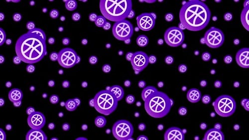 Dribbble Moving Background On Circle