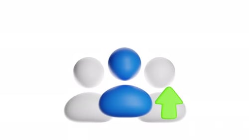 3d Icon Animation Employees Increase