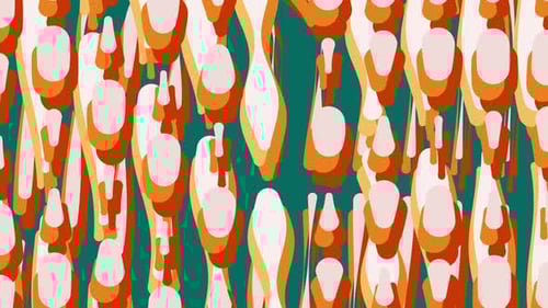 Seamless Round Animated Colorful Background