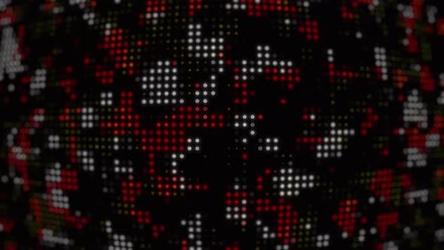 Abstract Digital Dot Grid Loop Background