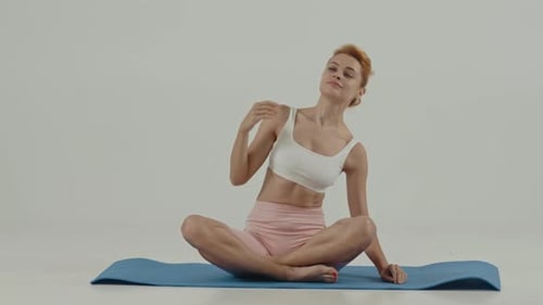 Women training at the gym