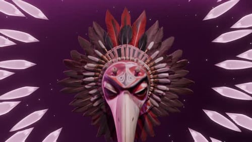 Mystic Bird Totem 3D VJ Loops 4K