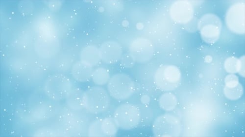 Blue Blurred Particle Bokeh Background Loop