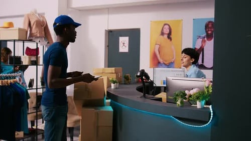Courier Showing Shipping Report