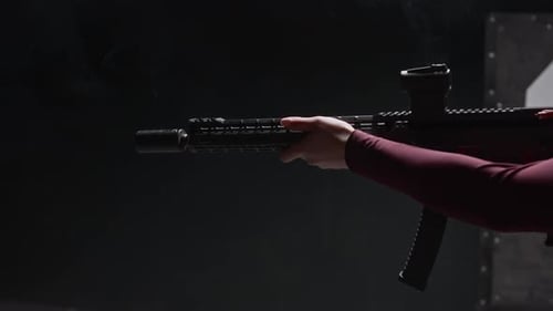 Rifle is Fired then Reloaded Indoors