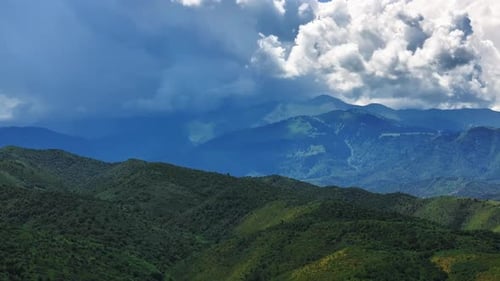 Mountain Landscape Under A Stormy Sky