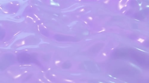 Iridescent Purple Liquid Waves Abstract Loop Background