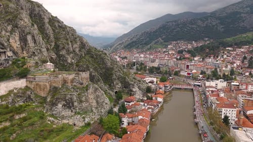 Aerial View of Amasya City