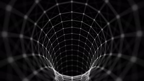 Simple Plexus Tube Tunnel Action Camera Roll Background 4 K 60 Fps