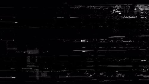 Corruption Collection: Un efecto de error sobre un fondo negro de Ciencia ficción