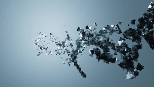 Dynamische abstrakte fragmentierte Dreiecke