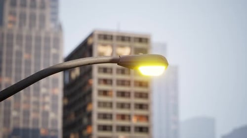 New York Business Center Downtown Buildings View