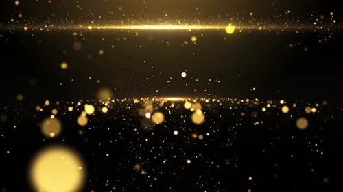 Gold Particles Background Loop