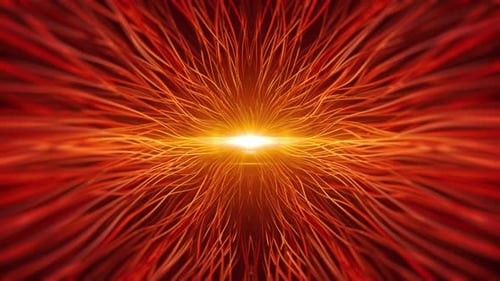 Red Radiant Abstract Star