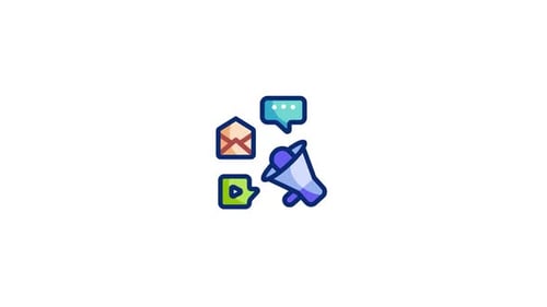 Animated Icons for Digital Marketing and Social Media Communication