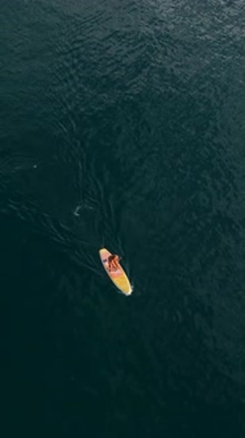 Vertical Video Sunset Surfing Adventure Aerial Exploration