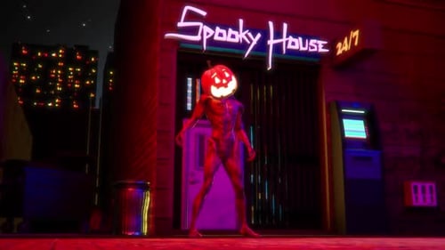 Halloween Pumpkin Zombie Thriller Dance