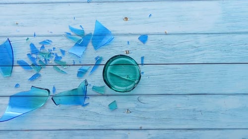 Breaking of a Glass on a Floor