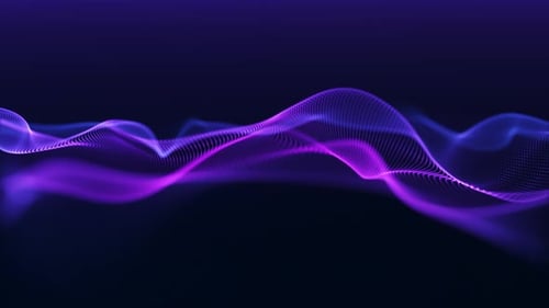 Dynamic Abstract Particle Wave Background Animation