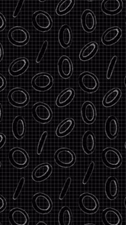 Hand Drawn Ovals Sketch Animation on Grid Background