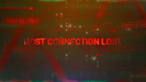 Host Connection Lost Word On High Technology Futuristic Background