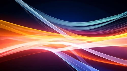 Abstract vibrant flowing lines