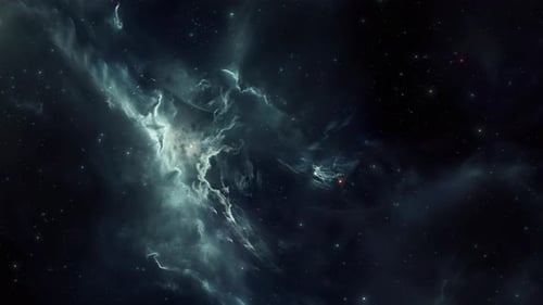 Dunkelblau-weißer Deep-Space-Galaxienebel