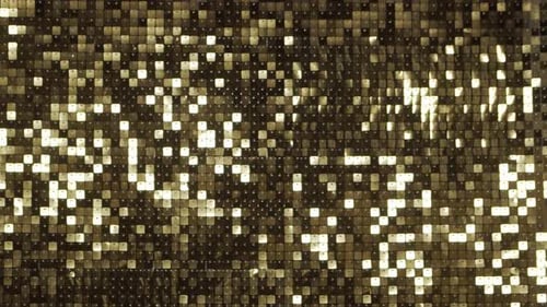 Abstract Golden Disco Background Moving Light Reflections and Glare Music Party and Dance Concept