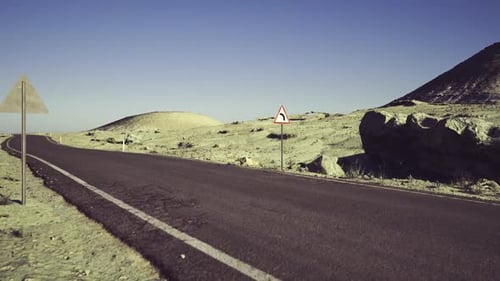 Expansive Journey Scene Open Plain Stretching Under Quiet Blue Sky