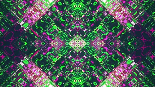 Vivid Dynamic Liquid Rhombic Pattern