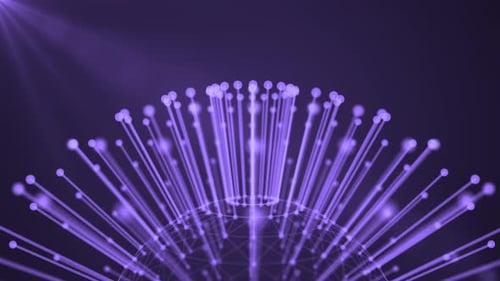 Abstract Plexus Background Purple Loop V8