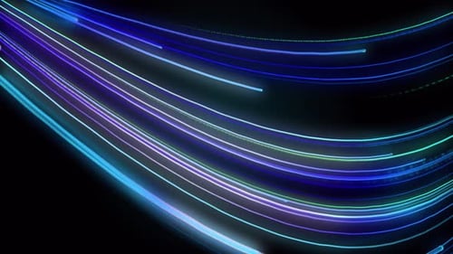Dynamic Futuristic Light Trails Abstract Background Animation