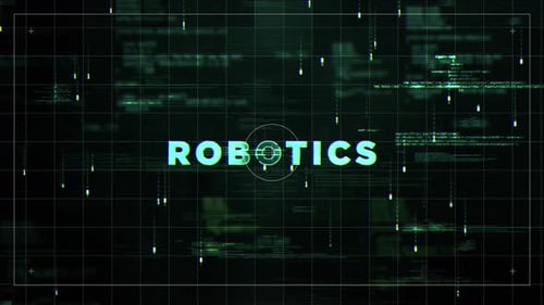 Futuristic Digital Glitch Text Reveal