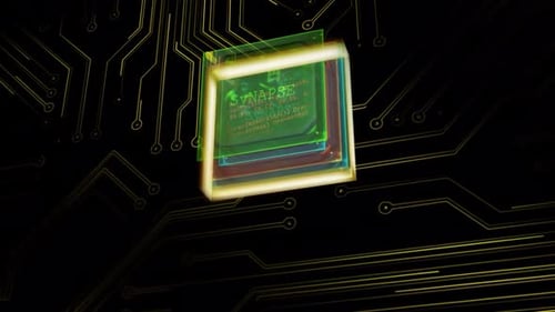 Futuristic Circuit Board Electronics Hi Tech On Alpha Channel