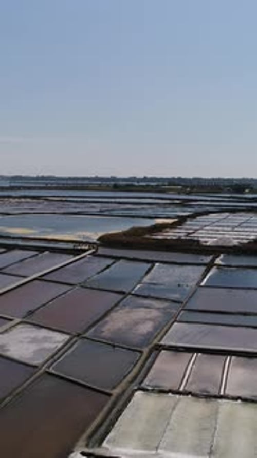 Salt Ponds and Water on a Sunny Day