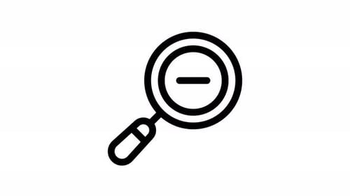 zoom line icon animation