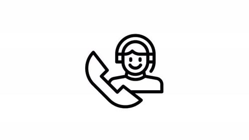 support line icon animation