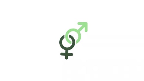 Interlocking Gender Symbols Diversity Animation